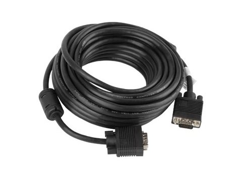 Kabel Lanberg CA-VGAC-10CC-0100-B (D-Sub (VGA) M - D-Sub (VGA) M; 10m; kolor czarny)