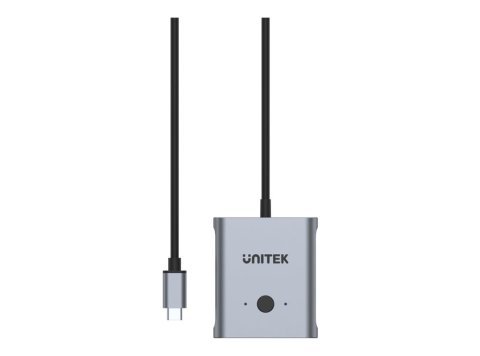 Unitek dwukierunkowy przełącznik sygnału USB-C, 2 in 1 out 4K