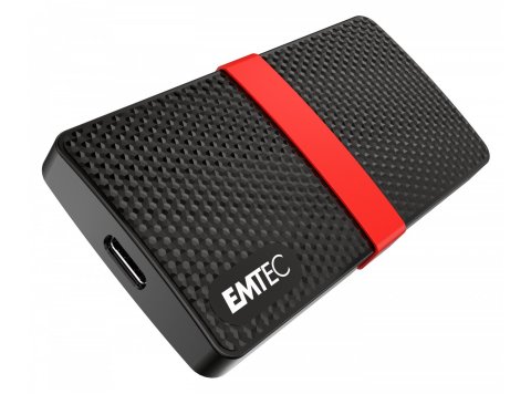 Emtec X200 512 GB USB Type-C 3.2 Gen 1 (3.1 Gen 1) Czarny, Czerwony