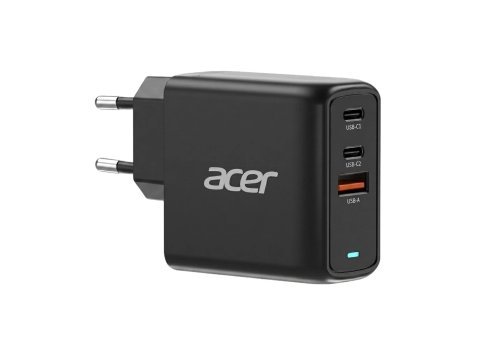 Acer ZL.ADTCC.00J ładowarka do urządzeń przenośnych Uniwersalne Czarny Prąd przemienny Szybkie ładowanie Wewnętrzna