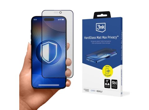 Szkło prywatyzujace HardGlass Matt Max Privacy Apple iPhone 18 Pro