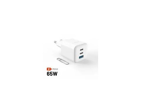 Ładowarka Fixed Mini 1x USB-A 2x USB-C 3.25 A (FIXCG65M-2C1A-WH)