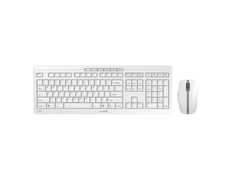 Klawiatura + Mysz CHERRY Stream JD-8560EU-0 Desktop Recharge Uniwersalne RF Wireless QWERTY Angielski Szara