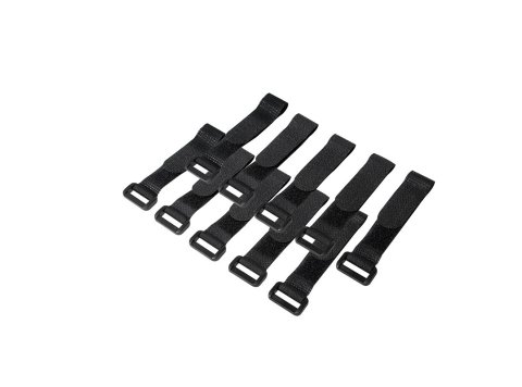 Organizator kabli, rzep, 15cm, 10szt. czarny