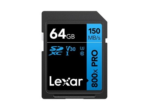 Karta pamięci Professional 800x Pro 64GB SDXC UHS-I 150MB/s read C10 V30