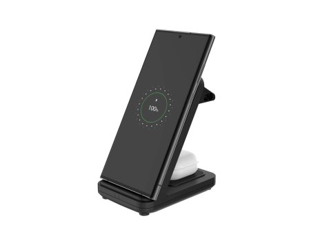 FIXED FIXPOS-U-BK ładowarka do urządzeń przenośnych Smartwatch, Smartfon, Słuchawki Czarny USB Bezprzewodowe ładowanie Szybkie ładowanie Wewnętrzna