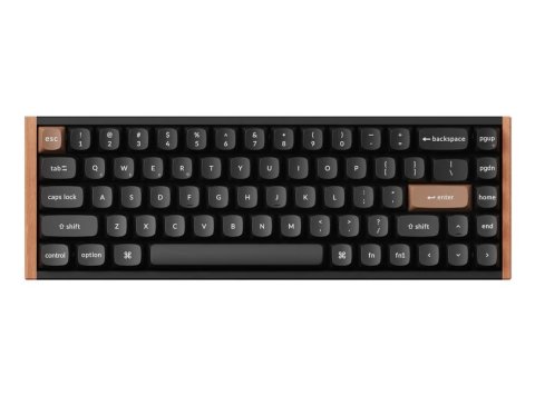 Keychron K6 HE klawiatura Uniwersalne USB + Bluetooth Brązowy, Czarny