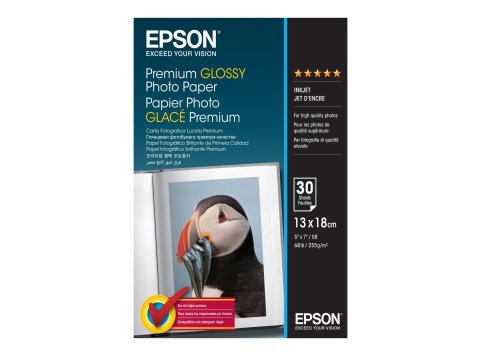 EPSON C13S042154 Papier Epson Premium Glossy photo 255g 13x18 30ark