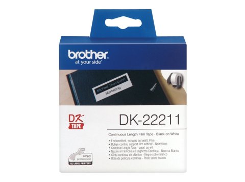BROTHER DK22211 Taśma Brother Film White Film tape 29mm