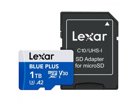 Karta pamięci microSD 1TB C10 A2 U3 V30 170MB/s Blue Plus