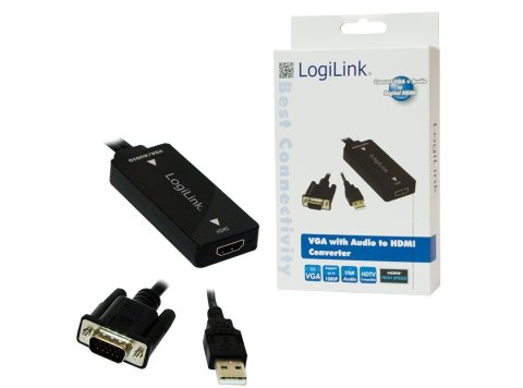 Konwerter VGA do HDMI z audio