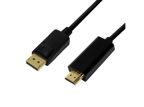 Kabel DisplayPort 1.2 do HDMI 1.4, 5m Czarny