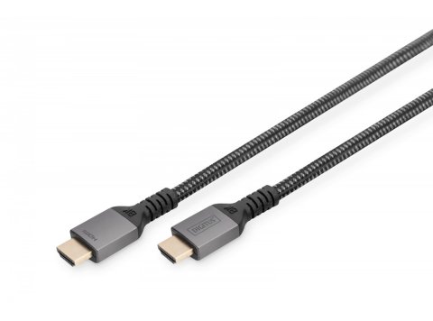 Kabel Premium połączeniowy HDMI 2.1 Ultra HighSpeed 8K60Hz UHD Typ HDMI A/A M/M 2m Czarny