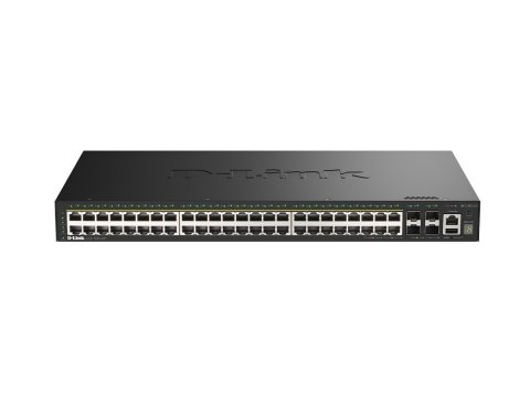 Przełącznik Smart DGS-1530-52P/E 48 portów GE PoE(30W) + 4 porty 10G SFP+ 370W