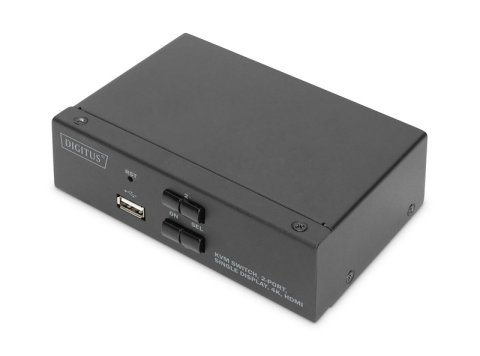 Przełącznik KVM 2 portowy HDMI, 4K 30Hz