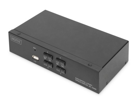 Przełącznik KVM 4 portowy HDMI, 4K 30Hz