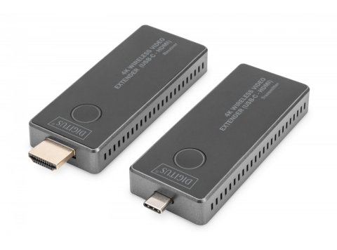 Przedłużacz/Extender USB-C - HDMI bezprzewodowy 30m UHD 4K30Hz audio (zestaw)