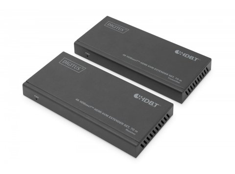 Przedłużacz/Extender KVM HDMI+USB HDBaseT 70m 4K30Hz HDCP 2.2 PoC (Power over Cable) audio IR zestaw