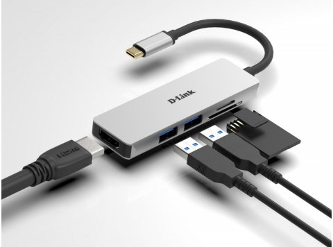 D-Link DUB-M530 HUB USB-C USB 3.0 HDMI SD/microSD