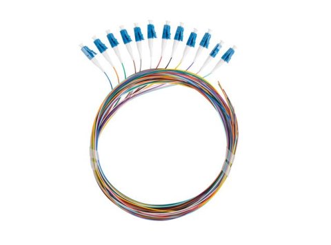 Pigtail SM LC/UPC Semi Tight 9/125 G657A1 12X2M multikolor