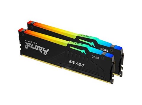 Kingston Technology FURY Beast RGB moduł pamięci 16 GB 2 x 8 GB DDR5 5200 MT/s