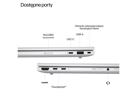 HP EliteBook 8 G1i Ultra 7 255U 14.0"WUXGA IPS 400nits Eye Ease AG 24GB DDR5 5600 SSD512 Arc Cam 5Mpx 62Wh W11Pro Srebrny lodowiec 3Y OnSite