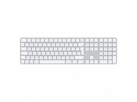 Klawiatura Magic Keyboard z Touch ID i polem numerycznym dla modeli Maca z czipem Apple - angielski (międzynarodowy) - białe klawisze