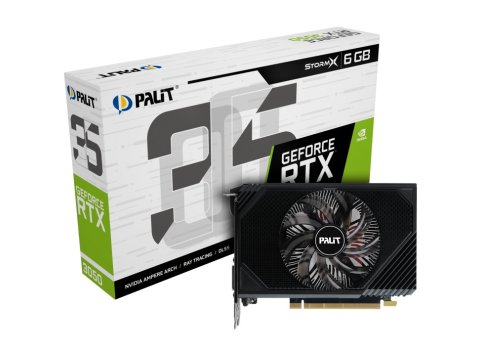 Karta graficzna GeForce RTX 3050 StormX 6GB GDDR6 96bit DVI/DP/HDMI