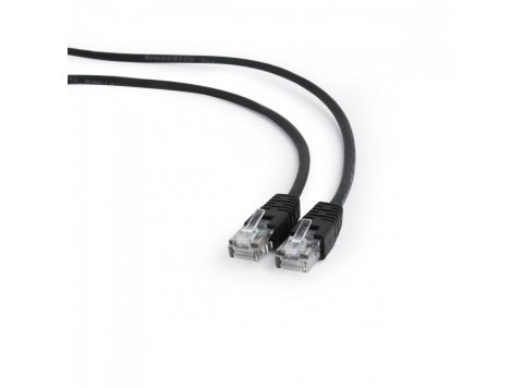 Patch cord kat.5e osłonka zalewana 0.5M czarny
