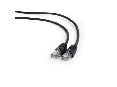Patch cord kat.5e osłonka zalewana 1M czarny