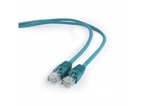 Patch cord kat.5e osłonka zalewana 1M zielony