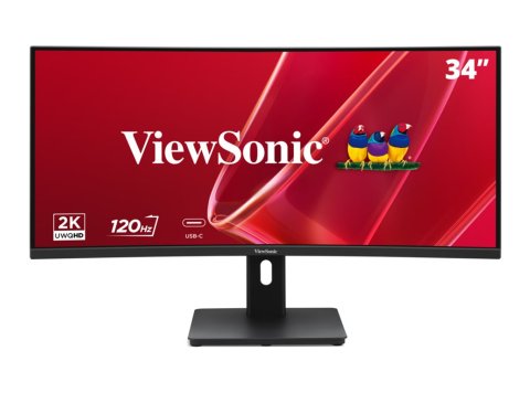 Viewsonic VA VA3420C-2 monitor komputerowy 86,4 cm (34") 3440 x 1440 px UltraWide Quad HD LED Czarny