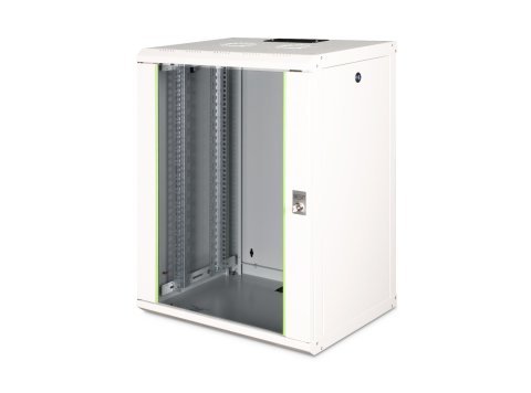 Digitus Szafa sieciowa wisząca Unique 19" 16U rack 600x450, drzwi szyba, szary, niedzielona, złożona, 100kg