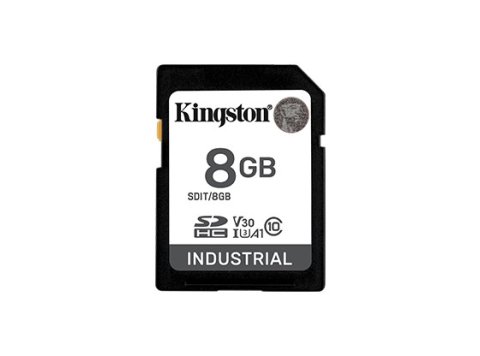 Karta pamięci SD 8GB Industrial C10 UHS-I U3 V30 A1 pSLC