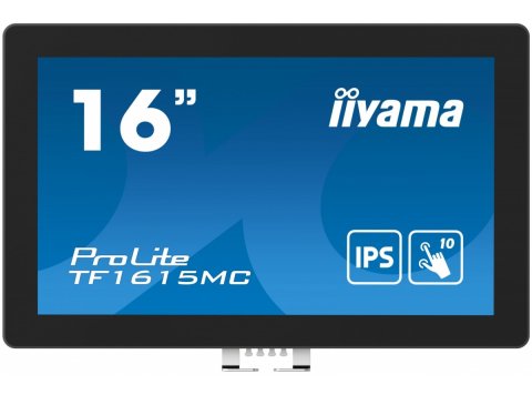 Monitor 15.6 cala TF1615MC-B1 IPS,pojemnościowa 10 punktów,450cd/m2,IP65,7H,HDMI,DP,VGA