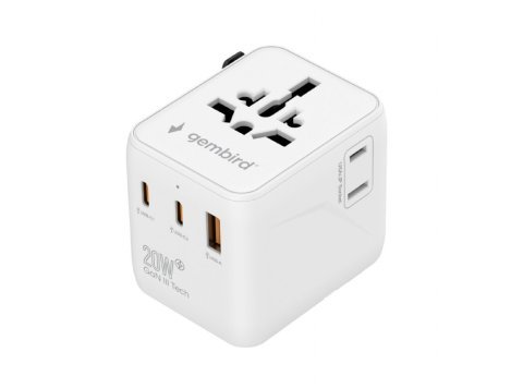 Adapter sieciowy Uniwersalny kostka 20W