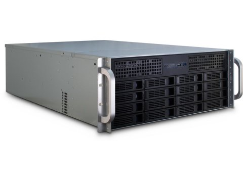 Inter-Tech 4U-4416L Rack Czarny, Srebrny