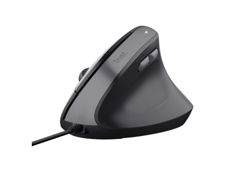 Mysz ergonomiczna przewodowa Bayo II czarna