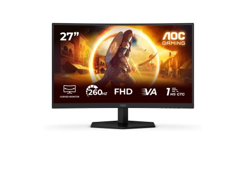 AOC C27G42ZEP monitor komputerowy 68,6 cm (27") 1920 x 1080 px Full HD LCD Czarny, Czerwony