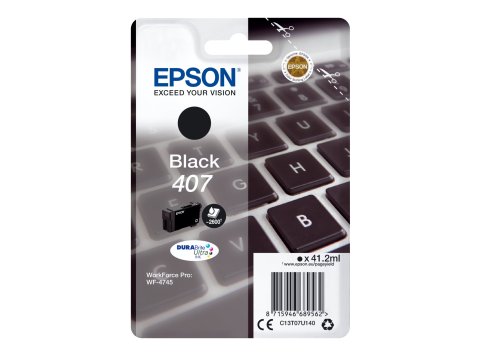 Epson Tusz WF-4745 C13T07U140 Bk 407XL 2600 stron 41.2 ml