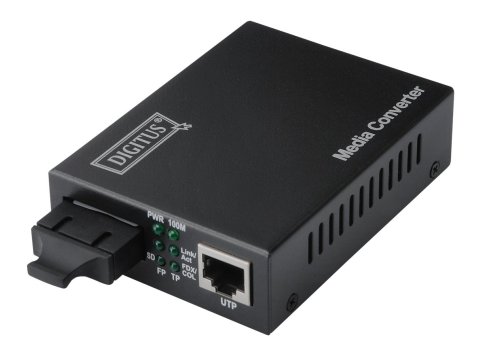 Digitus Media konwerter RJ45 10/100Base-TX na SC duplex 100Base-FX, Tx/Rx 1310nm, 20 km