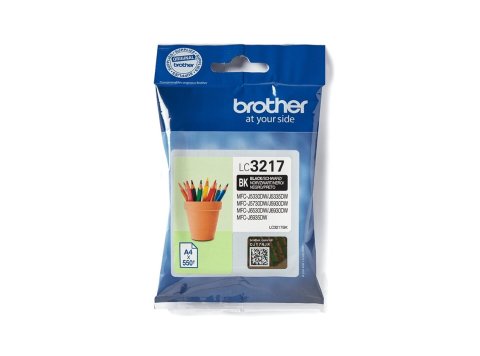 Brother Tusz LC3217BK Black 550str