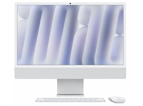 iMac 24 cale: M4 8/8, 16GB, 256GB SSD - Srebrny