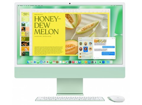 iMac 24 cale: M4 10/10, 16GB, 256GB SSD - Zielony