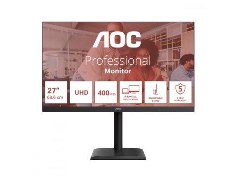 Monitor 27 cali U27E4CV IPS 60Hz 4K HDMIx2 DP USB-C RJ45 Pivot Głośniki