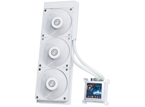 Chłodzenie wodne Lian Li Hydroshift LCD 360 ARGB, Fanless, białe