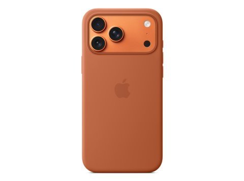 Silikonowe etui Apple iPhone 17 Pro Max z MagSafe (terakota)