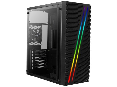 Obudowa Aerocool PGS STREAK A AEROPGSSTREAK-A-BKRG (ATX, Micro ATX, Mini ITX; kolor czarny) (WYPRZEDAŻ)