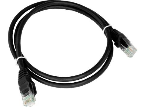 Alantec-Patch-cord U/UTP kat.5e PVC 0.25m czarny