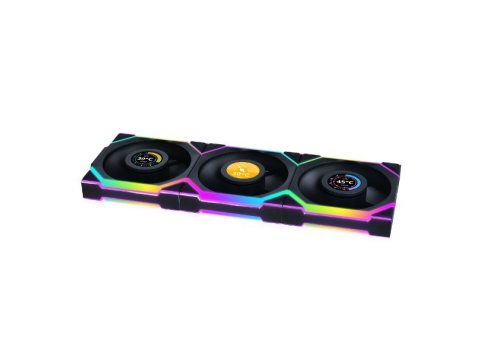 Lian Li UNI FAN SL Wireless LCD 120 Reverse Blade Obudowa komputera Wentylator 12 cm Czarny 3 szt.